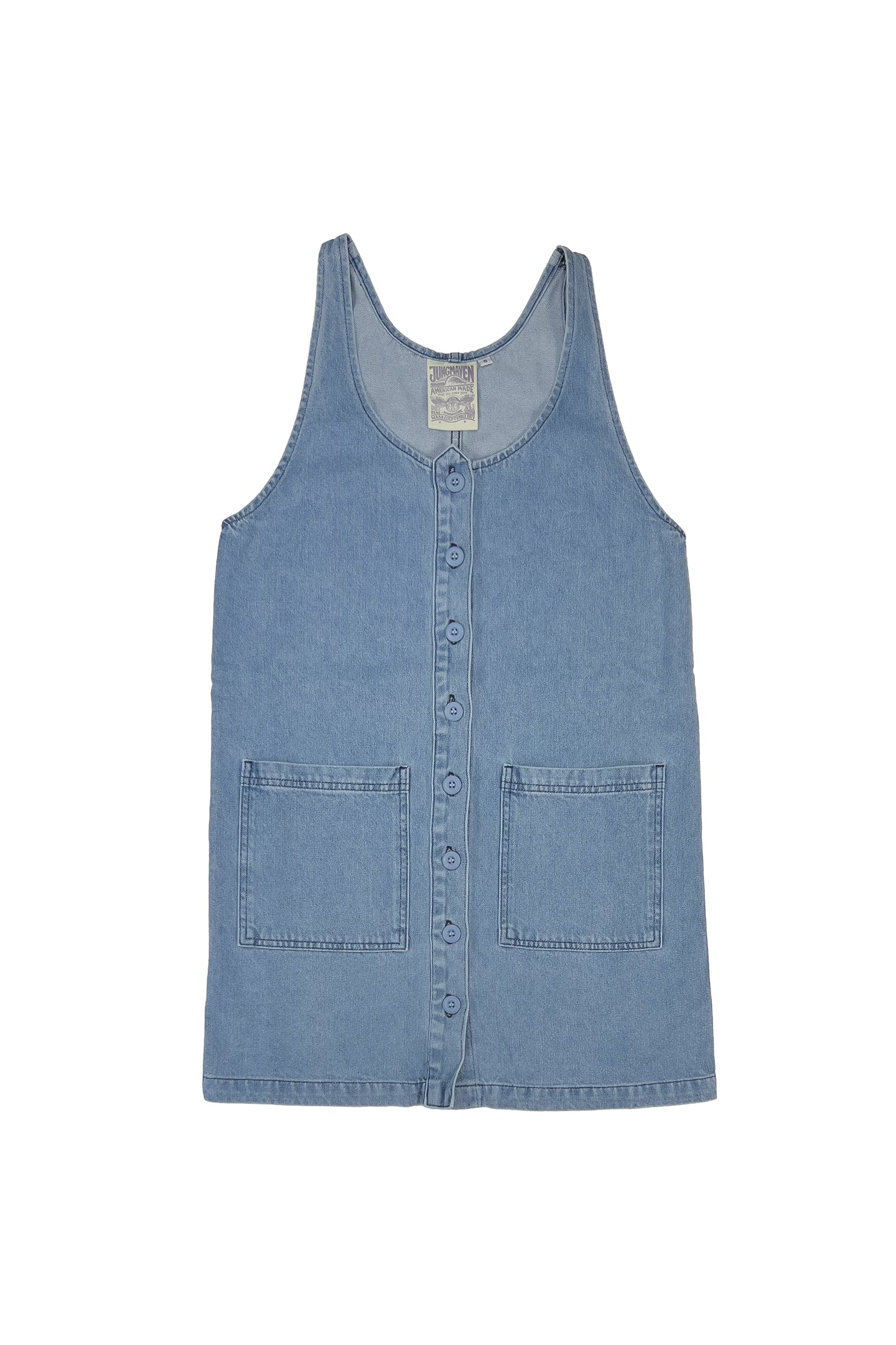 Denim Jumper Dress - Image 7