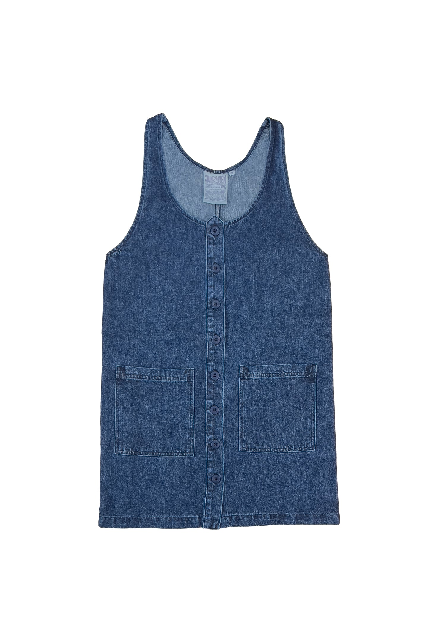 Denim Jumper Dress - Image 8