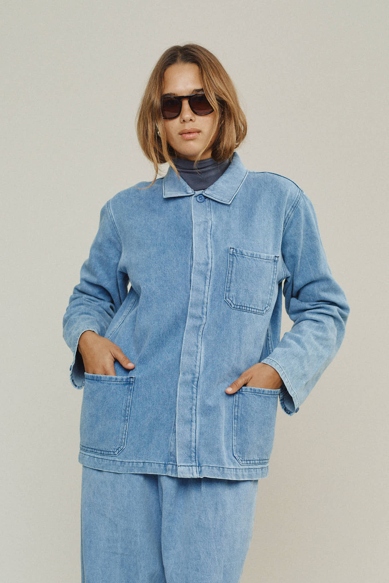 Denim Olympic Jacket - Image 8