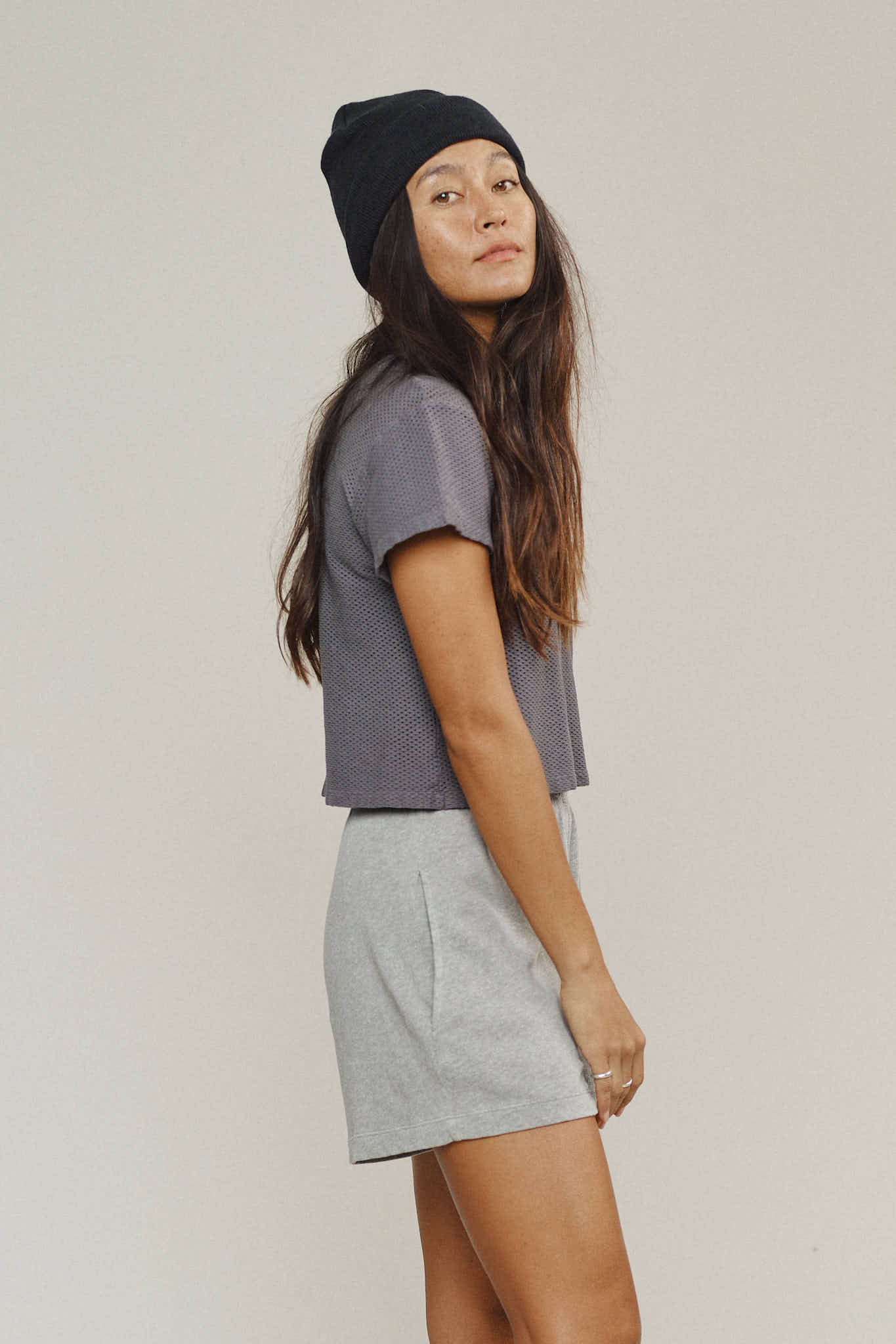 Carmen Mesh Cropped Tee - Image 3