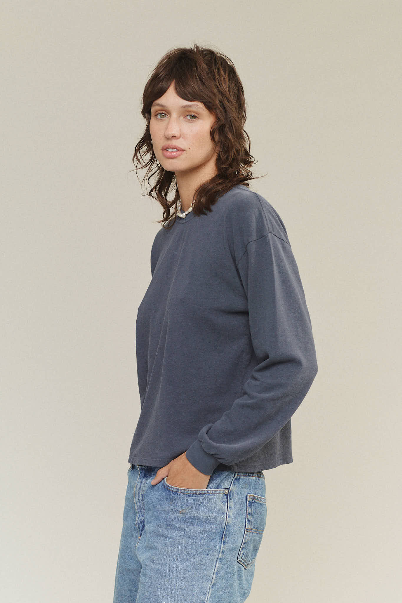 Cropped Long Sleeve Tee - Image 5