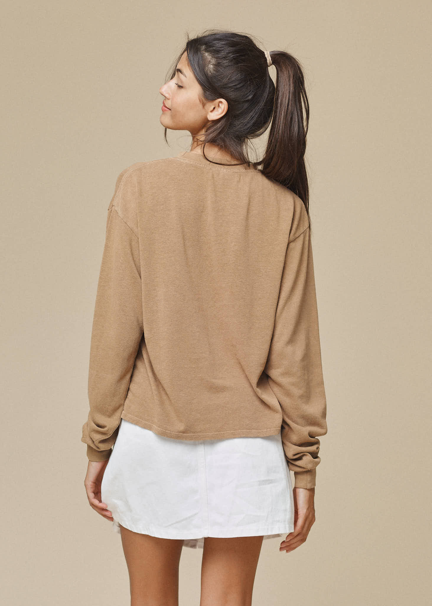Cropped Long Sleeve Tee - Image 6